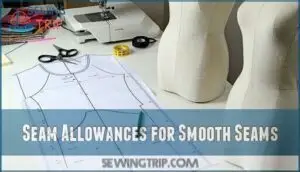 seam allowances for smooth seams