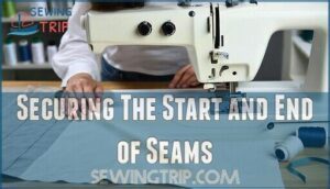 securing the start and end of seams