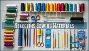 selecting sewing materials