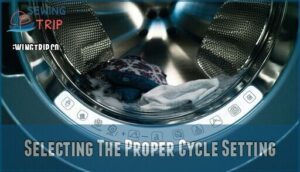 selecting the proper cycle setting