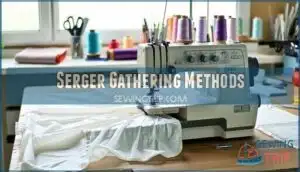 serger gathering methods