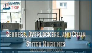 sergers, overlockers, and chain stitch machines