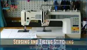 serging and zigzag stitching
