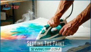 setting the paint