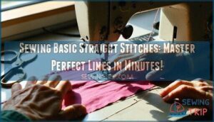 sewing basic straight stitches
