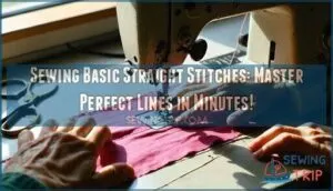 sewing basic straight stitches