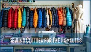 sewing clothes for the homeless