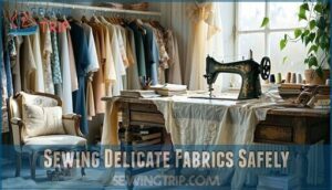 sewing delicate fabrics safely