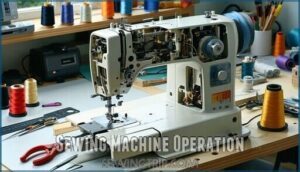 sewing machine operation