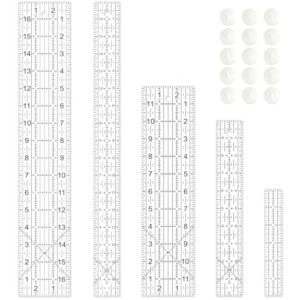 Sewing Ruler,5 Piece Quilting Rulers,3 B0DG56NC69