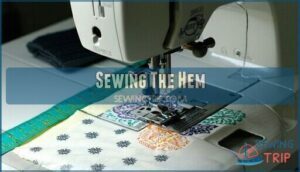 sewing the hem