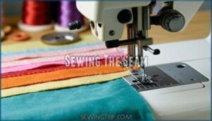 sewing the seam