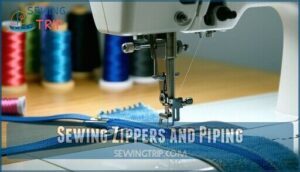 sewing zippers and piping