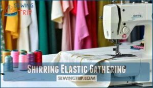 shirring elastic gathering