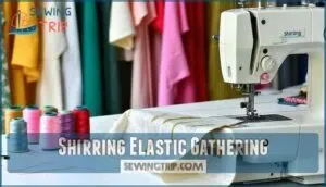 shirring elastic gathering