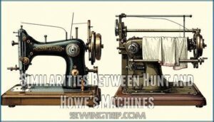 similarities between hunt and howe's machines