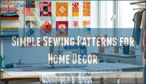 simple sewing patterns for home decor