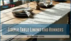 simple table linens and runners