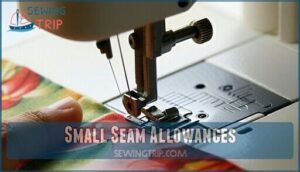 small seam allowances