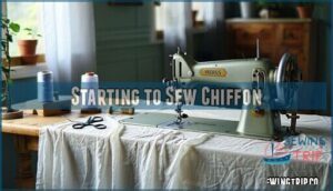 starting to sew chiffon
