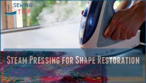 steam pressing for shape restoration