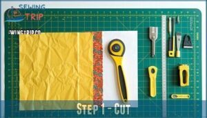 step 1 - cut