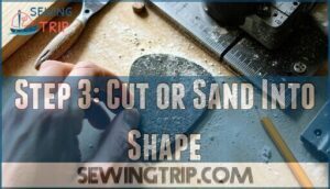 step 3: cut or sand into shape