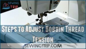 steps to adjust bobbin thread tension