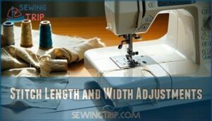 stitch length and width adjustments