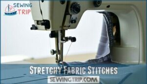 stretchy fabric stitches
