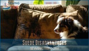 suede disadvantages