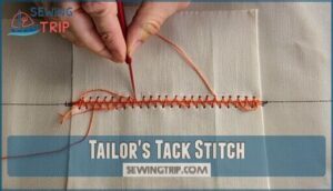 tailor's tack stitch