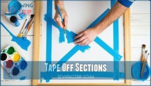 tape off sections