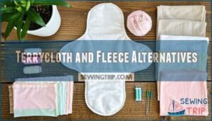 terrycloth and fleece alternatives