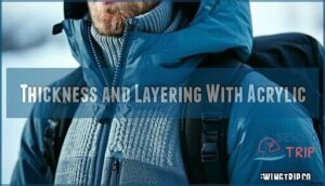 thickness and layering with acrylic