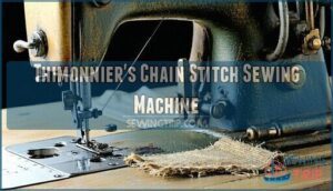 thimonnier's chain stitch sewing machine