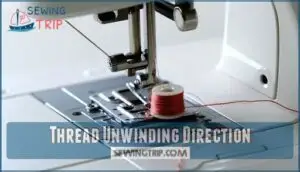 thread unwinding direction