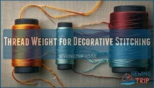 thread weight for decorative stitching