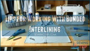 tips for working with bonded interlining