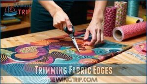trimming fabric edges