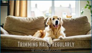 trimming nails regularly