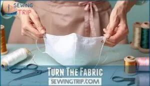 turn the fabric