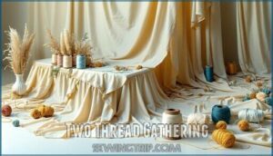 two thread gathering