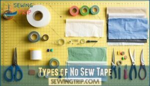 types of no sew tape