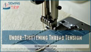 under-tightening thread tension