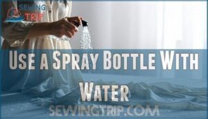 use a spray bottle with water