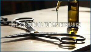 use scissor oil for maintenance