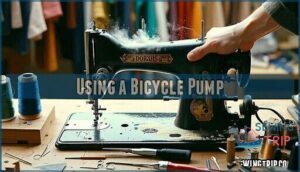 using a bicycle pump