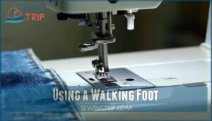 using a walking foot