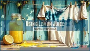 using lemon juice